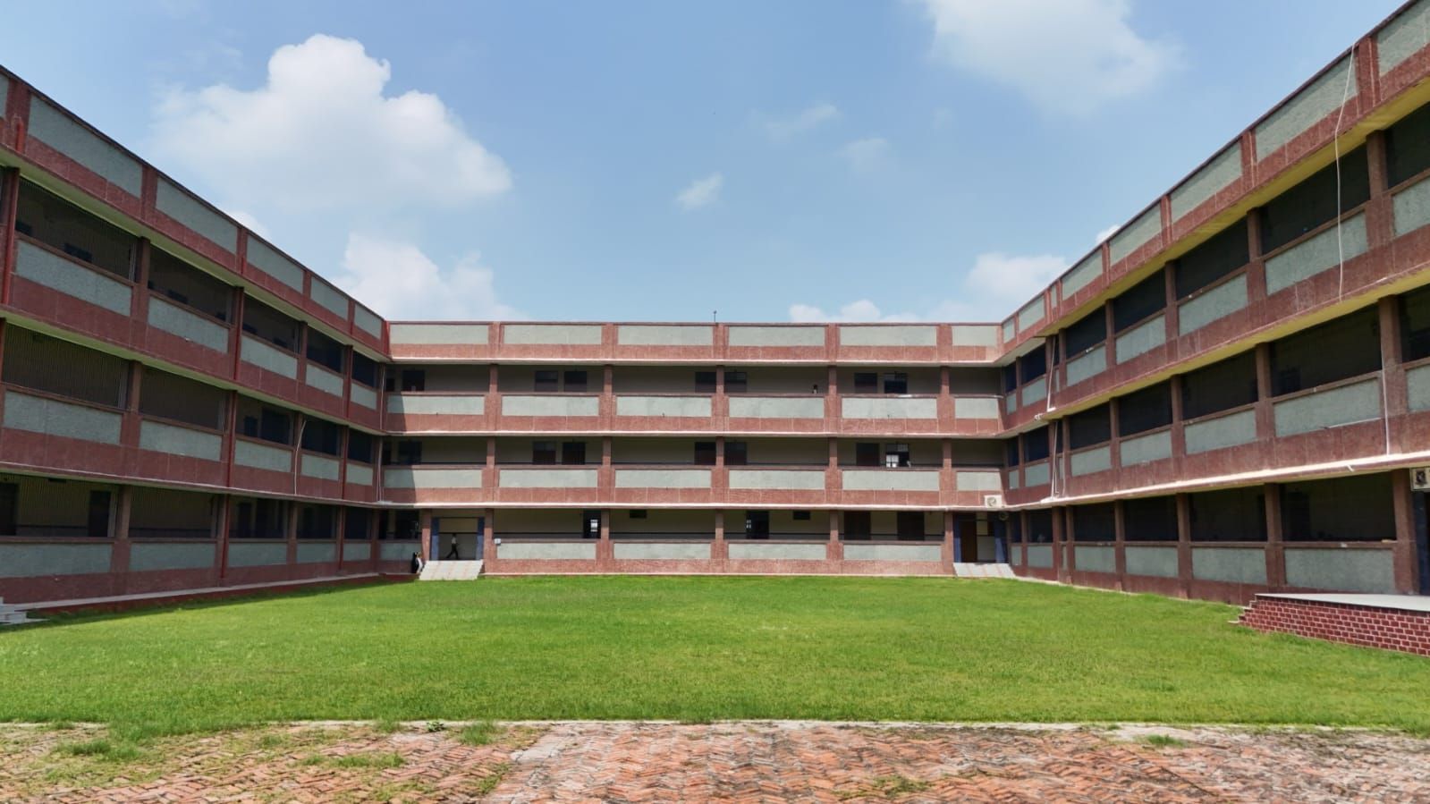 Open Courtyard of a School Campus